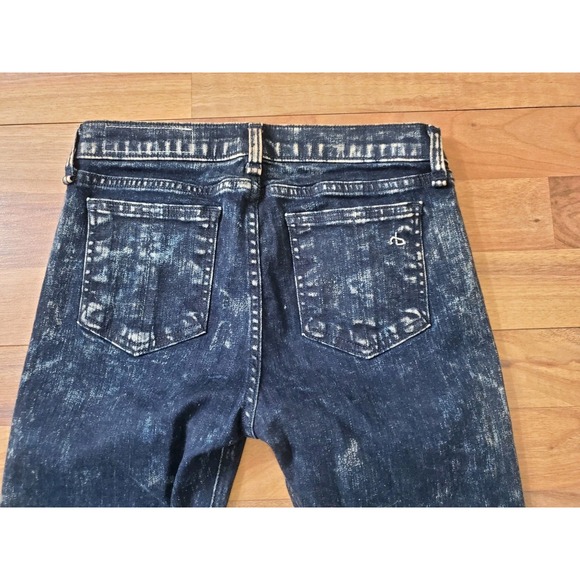 Rag & Bone Women's The Skinny Jean Washed Dark Blue Size 26 - Picture 11 of 12